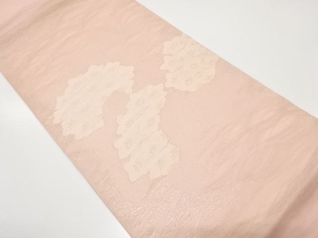 アンティーク　 紗 紫陽花模様織出し袋帯（材料）